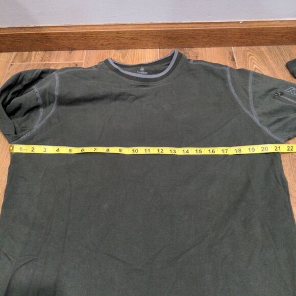 Kuhl Mens Wildfibre LS Pullover Shirt Size M Green Organic Cotton Hiking Outdoor - Picture 12 of 14